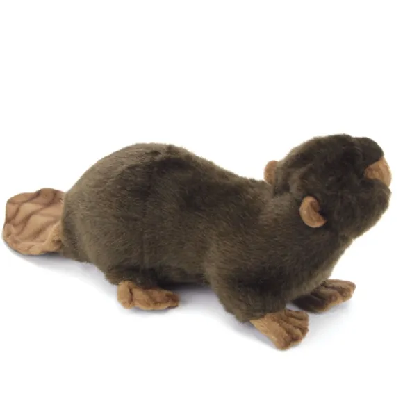Handcrafted 10 Inch Lifelike Mama Beaver Stuffed Animal by Hansa