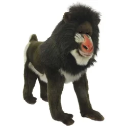 Handcrafted 15 Inch Lifelike Mandrill Monkey Stuffed Animal by Hansa
