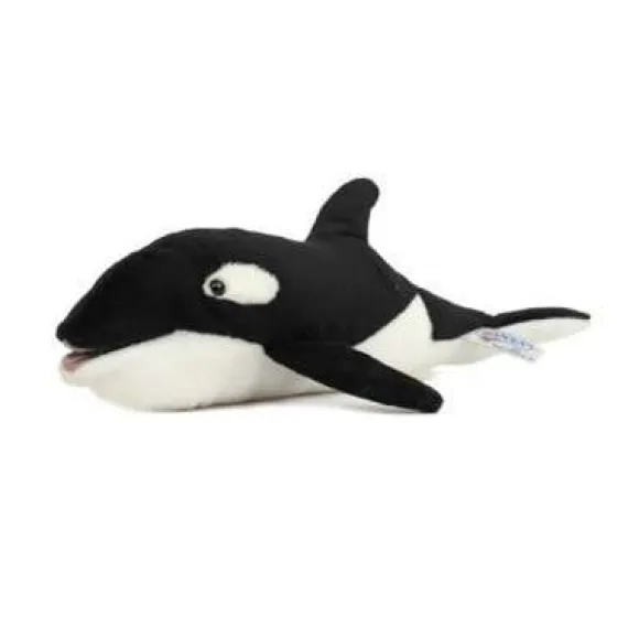 Handcrafted 13 Inch Lifelike Orca Whale Stuffed Animal by Hansa