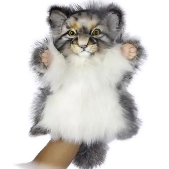 Handcrafted 6 Inch Lifelike Pallas Cat Hand Puppet by Hansa