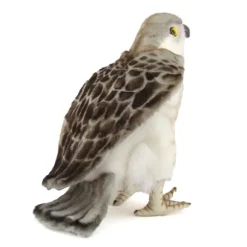 Handcrafted 10 Inch Lifelike Perched Falcon Stuffed Animal by Hansa