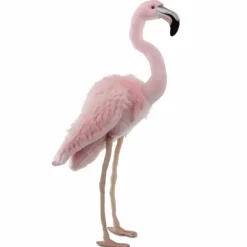 Handcrafted 32 Inch Lifelike Pink Flamingo Stuffed Animal by Hansa