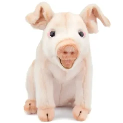 Handcrafted 8 Inch Lifelike Pig Stuffed Animal by Hansa