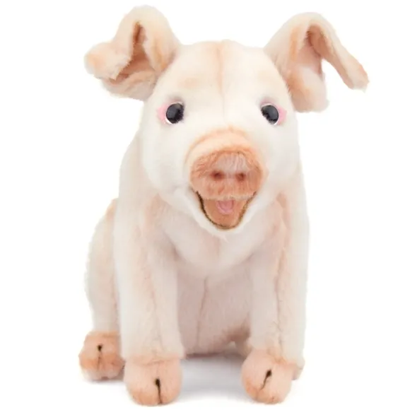 Handcrafted 8 Inch Lifelike Pig Stuffed Animal by Hansa
