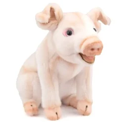 Handcrafted 8 Inch Lifelike Pig Stuffed Animal by Hansa