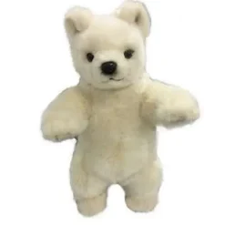 Handcrafted 13 Inch Lifelike Polar Bear Cub Stuffed Animal by Hansa