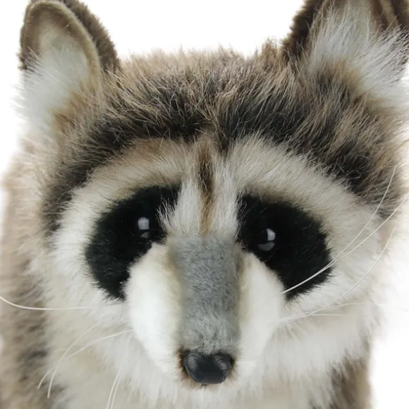 Handcrafted 18 Inch Lifelike Raccoon Stuffed Animal by Hansa