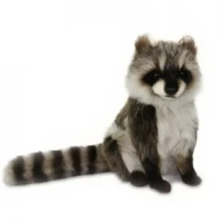 Handcrafted 12 Inch Lifelike Raccoon Stuffed Animal by Hansa