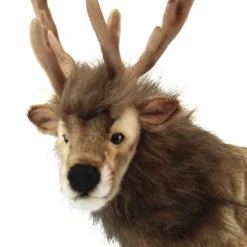 Handcrafted 16 Inch Lifelike Reindeer Stuffed Animal by Hansa