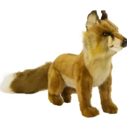 Handcrafted 20 Inch Lifelike Sitting Red Fox Stuffed Animal by Hansa