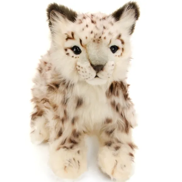Handcrafted 14 Inch Lifelike Snow Leopard Cub Stuffed Animal by Hansa