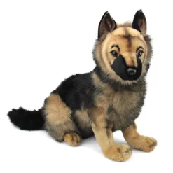 Handcrafted 16 Inch Lifelike Stuffed German Shepherd Puppy by Hansa