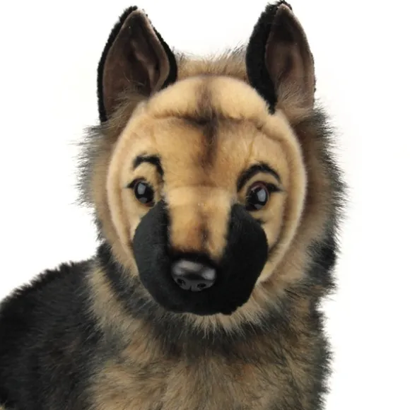 Handcrafted 16 Inch Lifelike Stuffed German Shepherd Puppy by Hansa