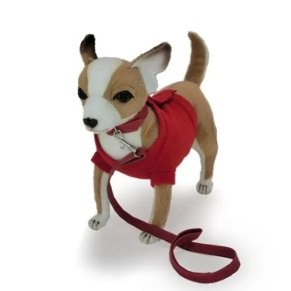 Handcrafted 9 Inch Lifelike Stuffed Chihuahua with Shirt by Hansa