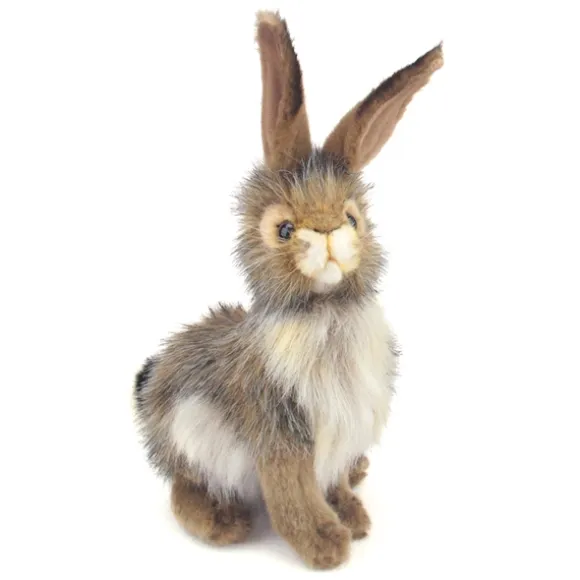 Handcrafted 9 Inch Lifelike Stuffed Black-tailed Jack Rabbit by Hansa