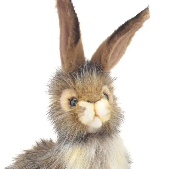 Handcrafted 9 Inch Lifelike Stuffed Black-tailed Jack Rabbit by Hansa