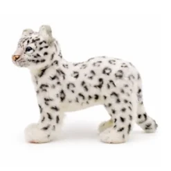 Handcrafted 15 Inch Lifelike Standing Snow Leopard Stuffed Animal by Hansa