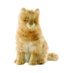 Handcrafted 13 Inch Lifelike Tan Calico Cat Stuffed Animal by Hansa