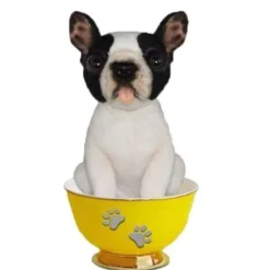Handcrafted 6 Inch Lifelike Teacup French Bulldog Stuffed Animal by Hansa