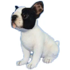 Handcrafted 6 Inch Lifelike Teacup French Bulldog Stuffed Animal by Hansa