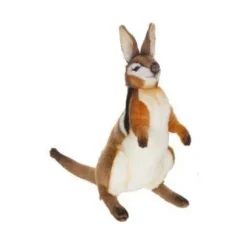 Handcrafted 14 Inch Lifelike Wallaby Stuffed Animal by Hansa