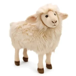 Handcrafted 14 Inch Lifelike White Sheep Stuffed Animal by Hansa