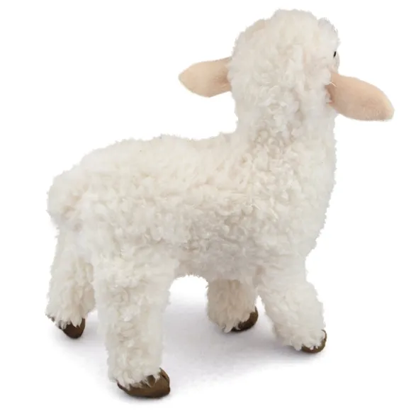 Handcrafted 10 Inch Lifelike White Lamb Stuffed Animal by Hansa