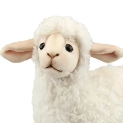 Handcrafted 10 Inch Lifelike White Lamb Stuffed Animal by Hansa