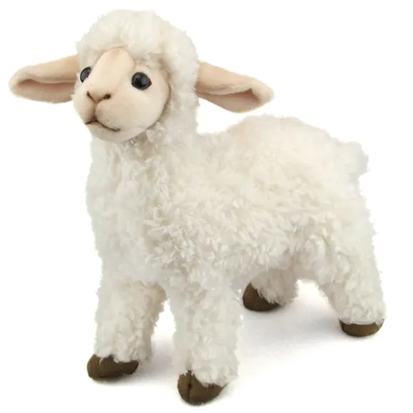 Handcrafted 10 Inch Lifelike White Lamb Stuffed Animal by Hansa