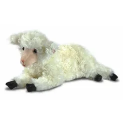Handcrafted 18 Inch Lifelike White Lamb Stuffed Animal by Hansa