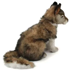 Handcrafted 15 Inch Lifelike Wolf Cub Stuffed Animal by Hansa