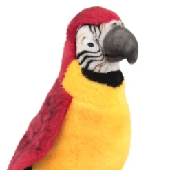 Handcrafted 7 Inch Lifelike Yellow Parrot Stuffed Animal by Hansa