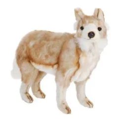 Handcrafted 14 Inch Lifelike Young Coyote Stuffed Animal by Hansa