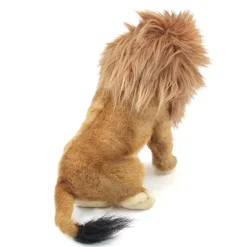 Handcrafted 8 Inch Sitting Lifelike Lion Stuffed Animal by Hansa