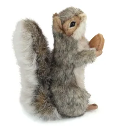 Handcrafted 8 Inch Standing Lifelike Stuffed Gray Squirrel by Hansa