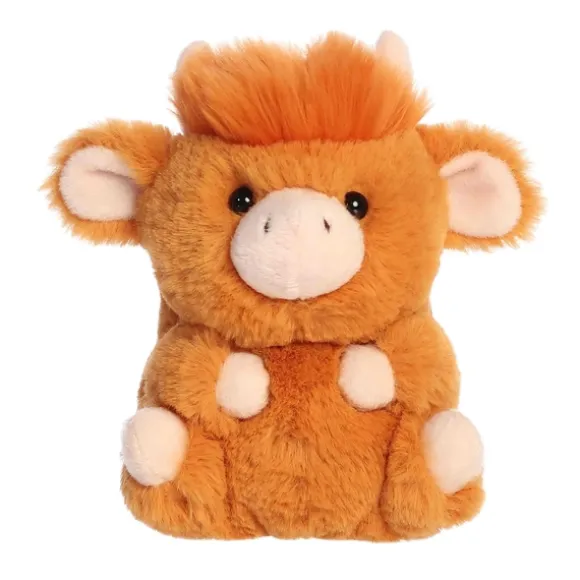 Harvey the Highland Cow Stuffed Animal 5 Inch Rolly Pet by Aurora