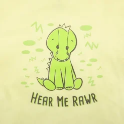 Hear Me Rawr Plush Dinosaur with Matching Toddler T-shirt Gift Set by Demdaco