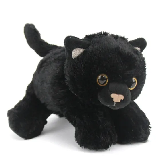 Hug 'Ems Small Black Cat Stuffed Animal by Wild Republic