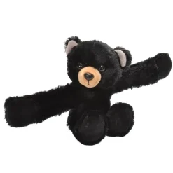 Huggers Black Bear Stuffed Animal Slap Bracelet by Wild Republic