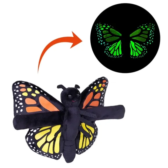 Huggers Glow in the Dark Plush Butterfly Slap Bracelet by Wild Republic