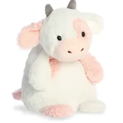 Huggle Pals Weighted Serene Strawberry Cow Stuffed Animal by Aurora