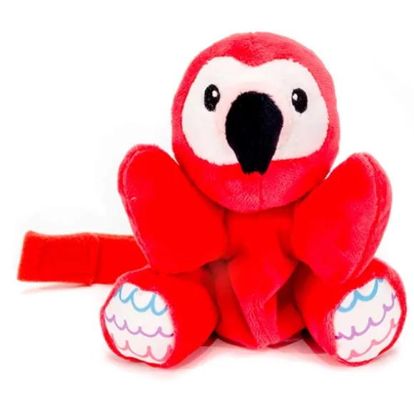 Huggy Huggables Baby Safe Floppy Plush Flamingo Pacifier Holder by Fiesta