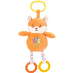 Huggy Huggables Baby Safe Plush Fox Activity Toy with Sound by Fiesta