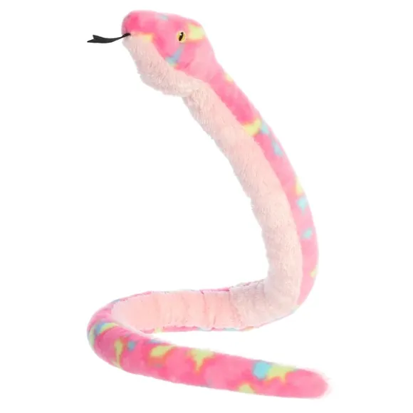 51 Inch Colorful Bubblegum Snake Stuffed Animal by Aurora
