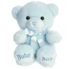 10 Inch Plush Blue Baby Boy Teddy Bear by Ebba