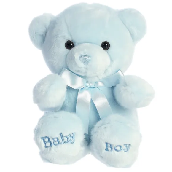 10 Inch Plush Blue Baby Boy Teddy Bear by Ebba