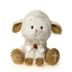 Jesus Loves Me Little Lamb Musical Plush Animal by Fiesta