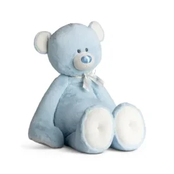 Jumbo Baby Safe Plush Blue Teddy Bear by Demdaco
