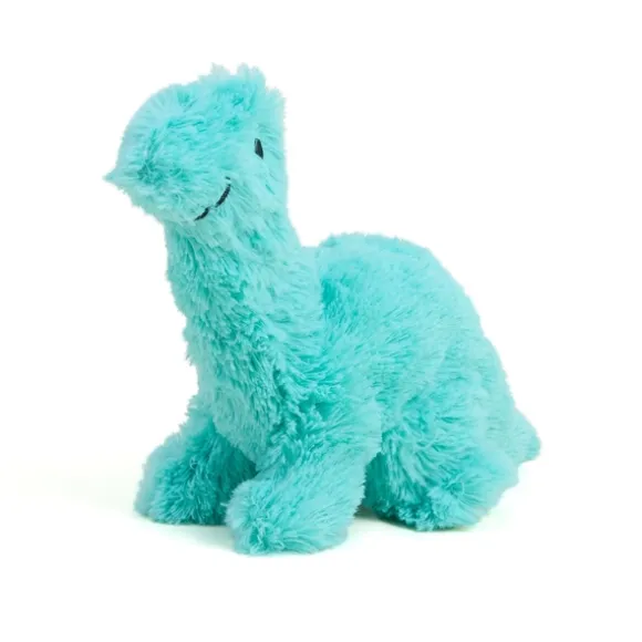 Junior Microwavable Weighted and Scented Teal Long Neck Dinosaur Stuffed Animal by Warmies