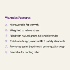 Junior Microwavable Weighted and Scented Teal Long Neck Dinosaur Stuffed Animal by Warmies